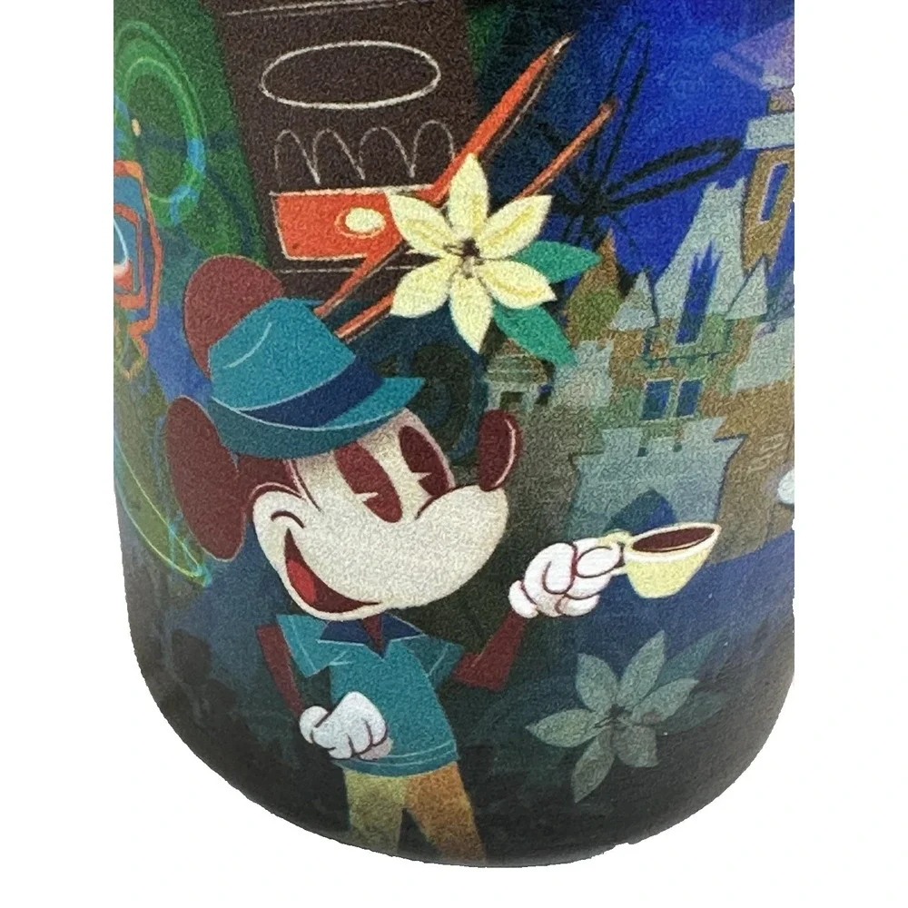 Disney Mickey Mouse Coffee Stainless Steel Tumbler Straw Lid 16oz
